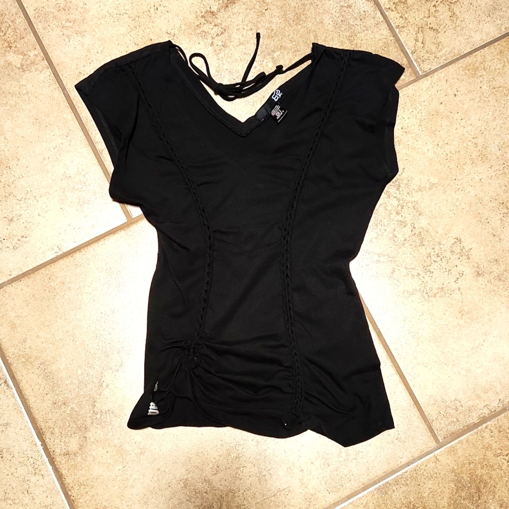 Fox tshirt/blouse vneck
